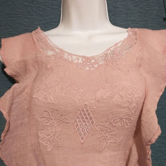 Mustard Seed sleeveless bohemian top medium - Picture 4 of 4